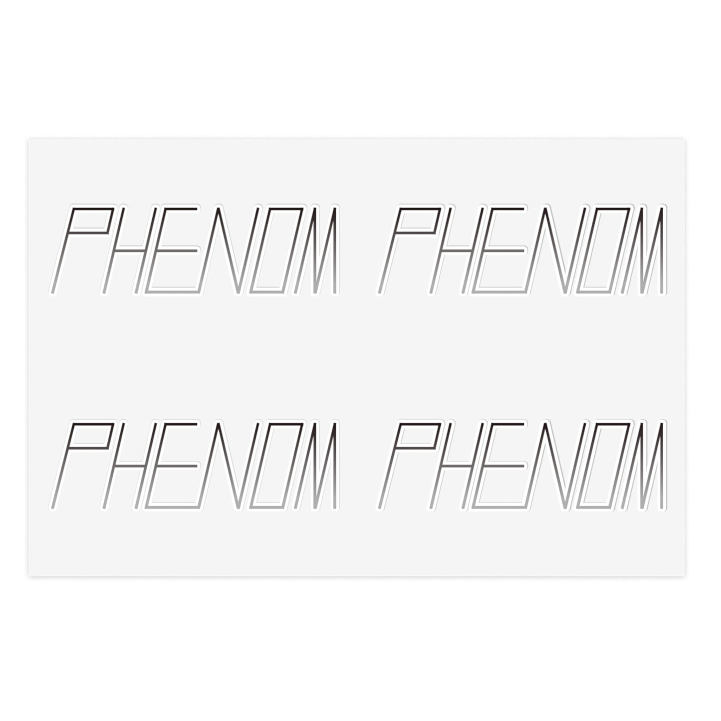 Phenom Sticker Sheet Silver Fade