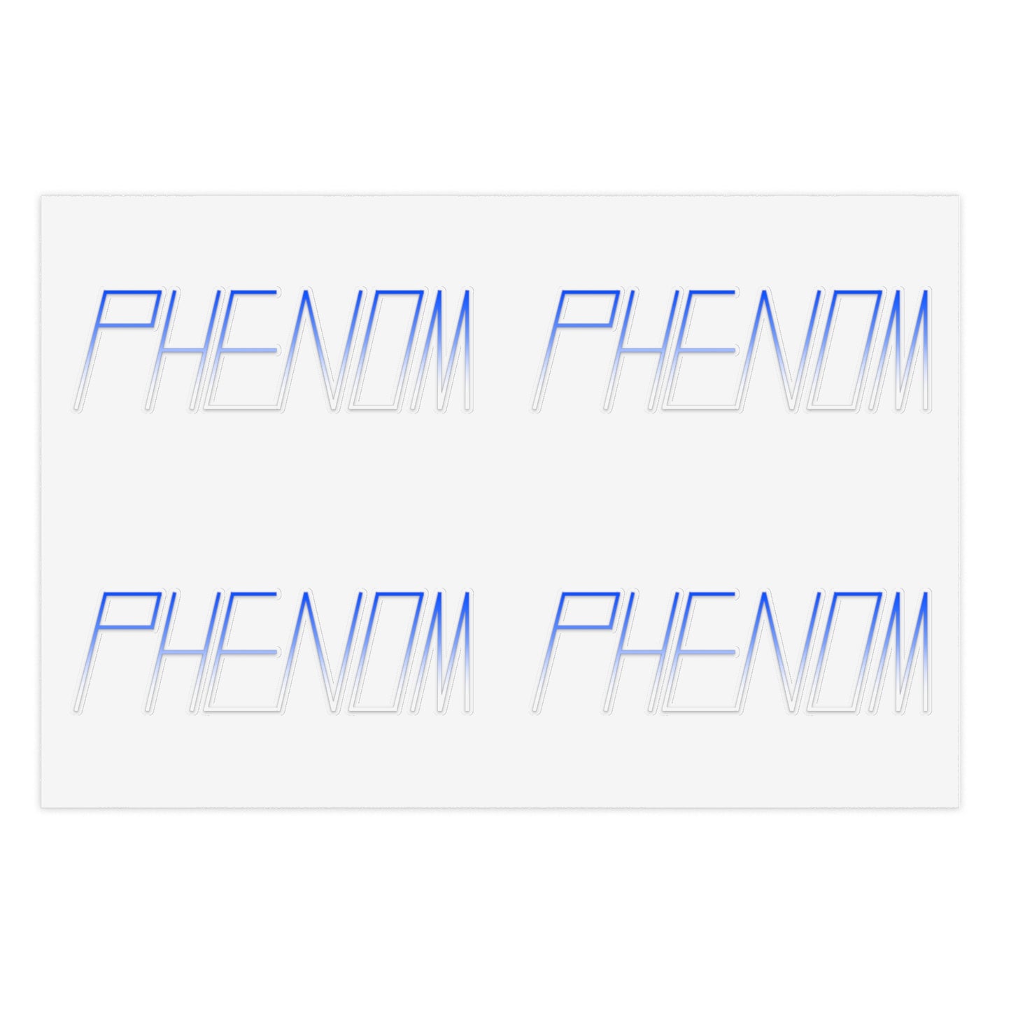 Phenom Sticker Sheet Blue fade