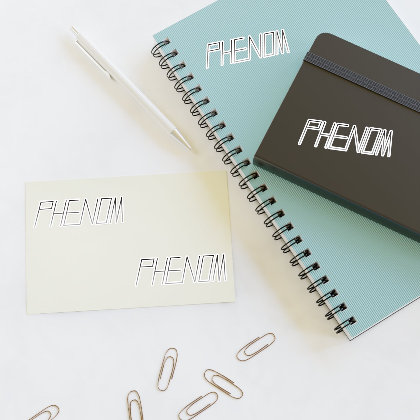 Phenom Sticker Sheet Silver Fade